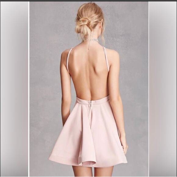 Angel biba A Line Round Neck Pink Backless Prom/ Homecoming Dresses Sz. 8 NWt - Picture 2 of 8
